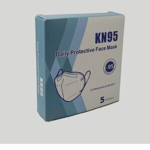 (2 boxes) 5-Ply Face Mask with Elastic Ear Loop (Pack of 5) Individually packed